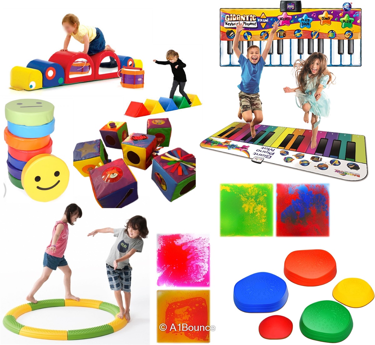 Mega Sensory Soft Play Pack Bouncy Castle, Soft Play and